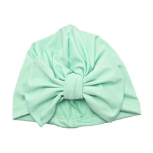 Load image into Gallery viewer, Baby Headband Hat Bowknot Print Cotton Stretchy Turban Headband Infant Head Wrap Beanie Hat Girls Headwear Baby Hair Accessories