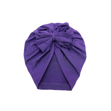 Load image into Gallery viewer, Baby Headband Hat Bowknot Print Cotton Stretchy Turban Headband Infant Head Wrap Beanie Hat Girls Headwear Baby Hair Accessories
