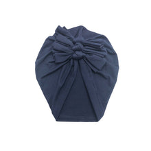 Load image into Gallery viewer, Baby Headband Hat Bowknot Print Cotton Stretchy Turban Headband Infant Head Wrap Beanie Hat Girls Headwear Baby Hair Accessories