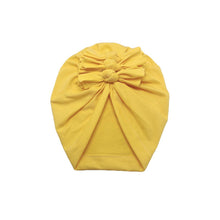 Load image into Gallery viewer, Baby Headband Hat Bowknot Print Cotton Stretchy Turban Headband Infant Head Wrap Beanie Hat Girls Headwear Baby Hair Accessories