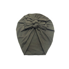 Load image into Gallery viewer, Baby Headband Hat Bowknot Print Cotton Stretchy Turban Headband Infant Head Wrap Beanie Hat Girls Headwear Baby Hair Accessories
