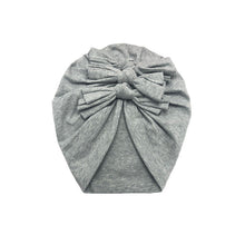 Load image into Gallery viewer, Baby Headband Hat Bowknot Print Cotton Stretchy Turban Headband Infant Head Wrap Beanie Hat Girls Headwear Baby Hair Accessories