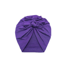 Load image into Gallery viewer, Baby Headband Hat Bowknot Print Cotton Stretchy Turban Headband Infant Head Wrap Beanie Hat Girls Headwear Baby Hair Accessories
