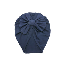 Load image into Gallery viewer, Baby Headband Hat Bowknot Print Cotton Stretchy Turban Headband Infant Head Wrap Beanie Hat Girls Headwear Baby Hair Accessories
