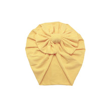 Load image into Gallery viewer, Baby Headband Hat Bowknot Print Cotton Stretchy Turban Headband Infant Head Wrap Beanie Hat Girls Headwear Baby Hair Accessories