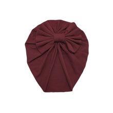 Load image into Gallery viewer, Baby Headband Hat Bowknot Print Cotton Stretchy Turban Headband Infant Head Wrap Beanie Hat Girls Headwear Baby Hair Accessories