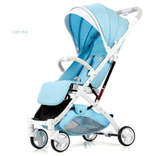 Load image into Gallery viewer, 5.8 kg Light aluminium alloy stroller gold frame car Portable fold Umbrella baby stroller Newborn Travelling Pram on plane gifts