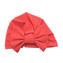 Load image into Gallery viewer, Baby Headband Hat Bowknot Print Cotton Stretchy Turban Headband Infant Head Wrap Beanie Hat Girls Headwear Baby Hair Accessories
