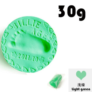 Baby Voetafdruk Ultra Licht Stereo Baby Care Lucht Drogen Zachte Klei Baby Hand Voet Opdruk Kit Casting Diy Speelgoed Poot print Pad 30G