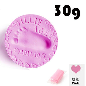 Baby Voetafdruk Ultra Licht Stereo Baby Care Lucht Drogen Zachte Klei Baby Hand Voet Opdruk Kit Casting Diy Speelgoed Poot print Pad 30G