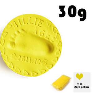 Baby Voetafdruk Ultra Licht Stereo Baby Care Lucht Drogen Zachte Klei Baby Hand Voet Opdruk Kit Casting Diy Speelgoed Poot print Pad 30G