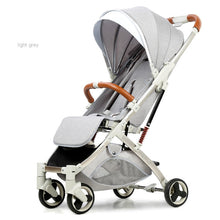 Load image into Gallery viewer, 5.8 kg Light aluminium alloy stroller gold frame car Portable fold Umbrella baby stroller Newborn Travelling Pram on plane gifts
