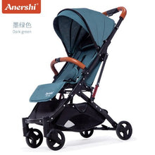 Load image into Gallery viewer, 5.8 kg Light aluminium alloy stroller gold frame car Portable fold Umbrella baby stroller Newborn Travelling Pram on plane gifts
