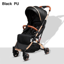 Load image into Gallery viewer, 5.8 kg Light aluminium alloy stroller gold frame car Portable fold Umbrella baby stroller Newborn Travelling Pram on plane gifts
